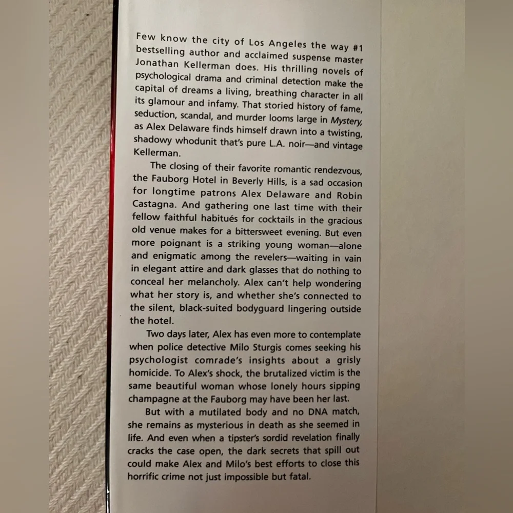 MYSTERY by Jonathan Kellerman Hardback - Picture 4 of 9